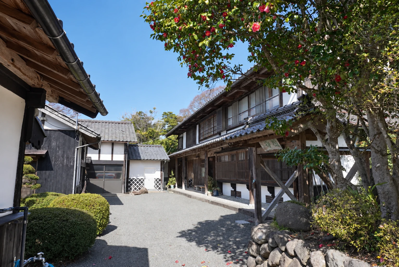 東夢 古民家の中庭